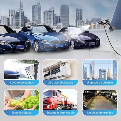 Combo Hidrolavadora 48V + Mini Aspiradora Portátil